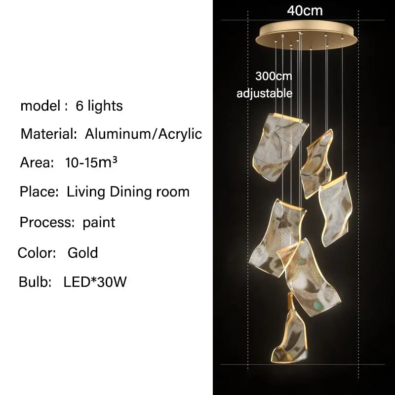Postmodern Luxury LED Chandelier Joseph™ Spingar.com