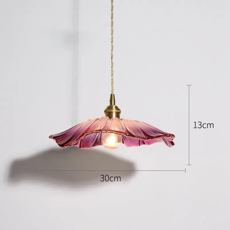 Modern Glass Flower LED Pendant Lamp Solveig SPINGAR.COM