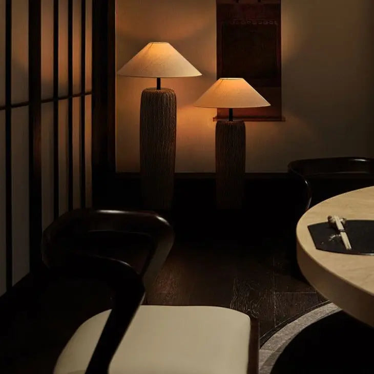 Japanese Antique Pottery Pot Floor Lamp Hedda SPINGAR.COM