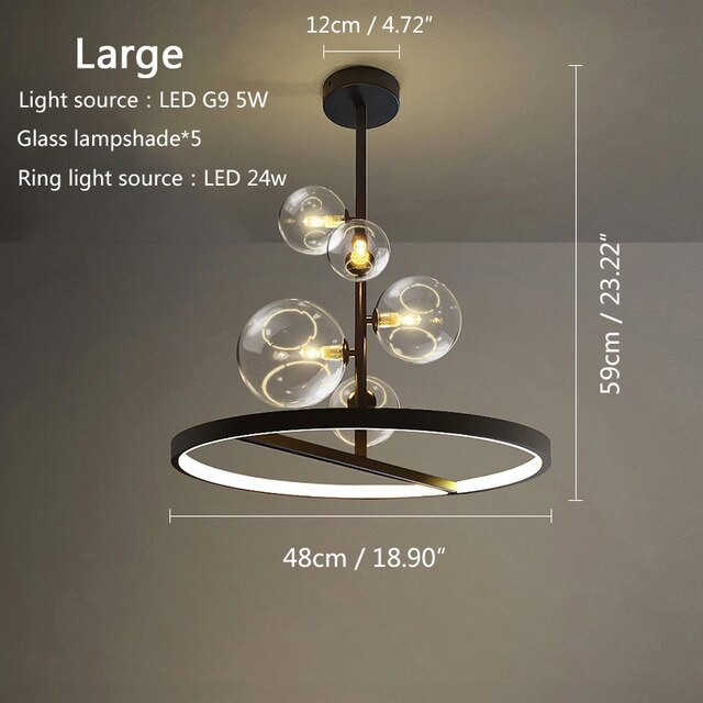 Nordic Art LED Pendant Lamp Zayden™ Spingar.com