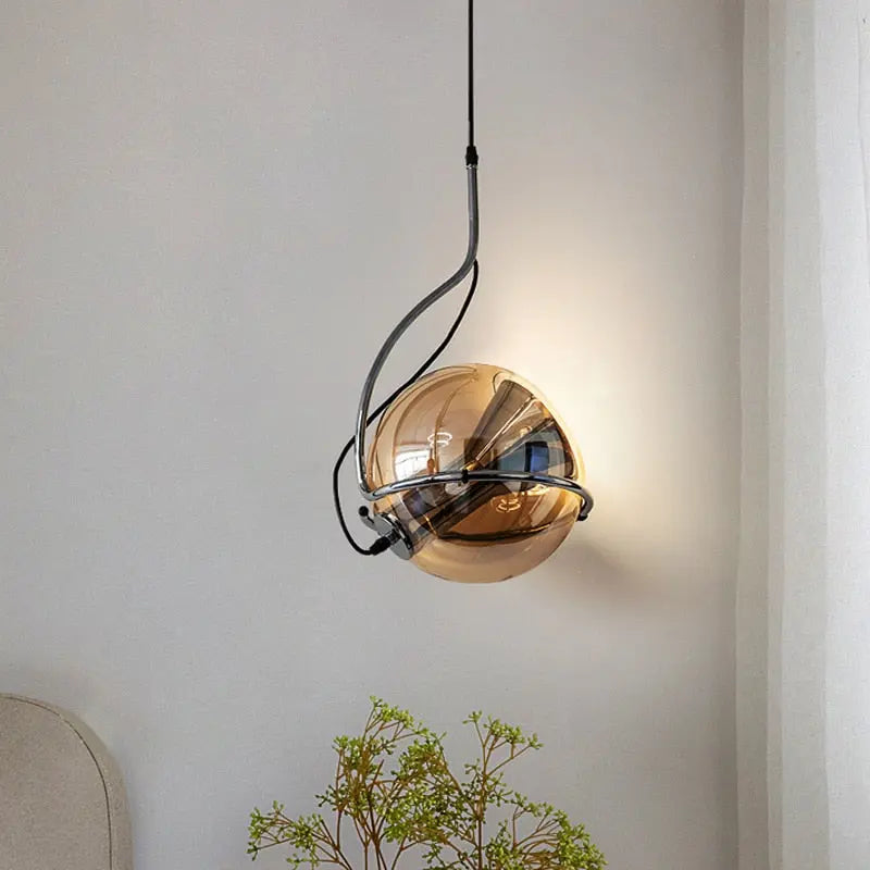 Modern/ Vintage Luxury Champagne Glass Pendant Lamp Ronnell SPINGAR.COM