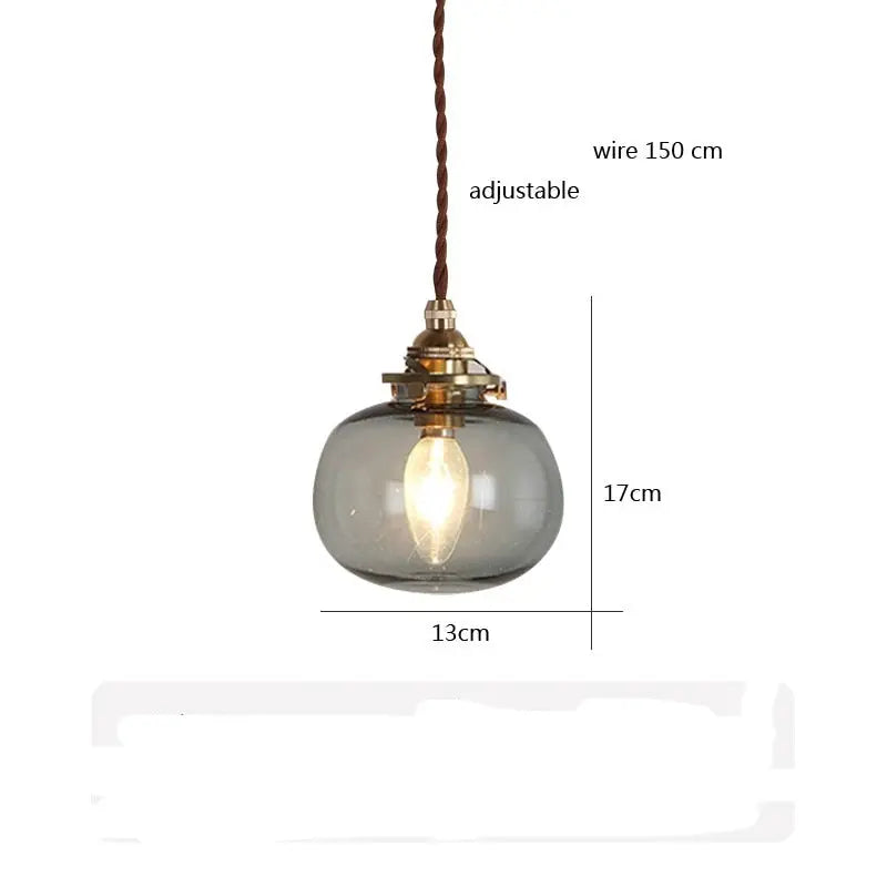 Retro Glass Pendant Lamp Steffen SPINGAR.COM