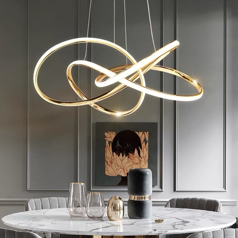 Gold Finished Scandinavian Design Modern Dimmable LED Pendant Lamp Mette SPINGAR.COM