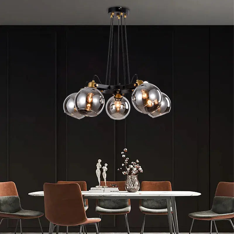 Post Modern Luxury Grey Glass Pendant/Kitchen Island Lamp Clemens SPINGAR.COM