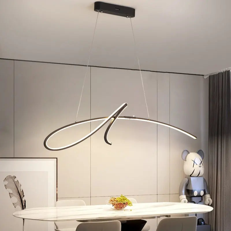 Modern Dining Table LED Island Pendant Lamp Nissa SPINGAR.COM