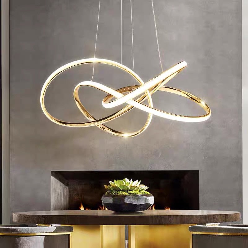Gold Finished Scandinavian Design Modern Dimmable LED Pendant Lamp Mette SPINGAR.COM