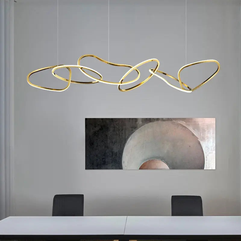 Modern Creative Circle LED Island Pendant Lamp Ashby SPINGAR.COM