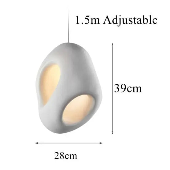 Handmade Wabi Sabi Japan Style LED Pendant Lamp Mitsu SPINGAR.COM