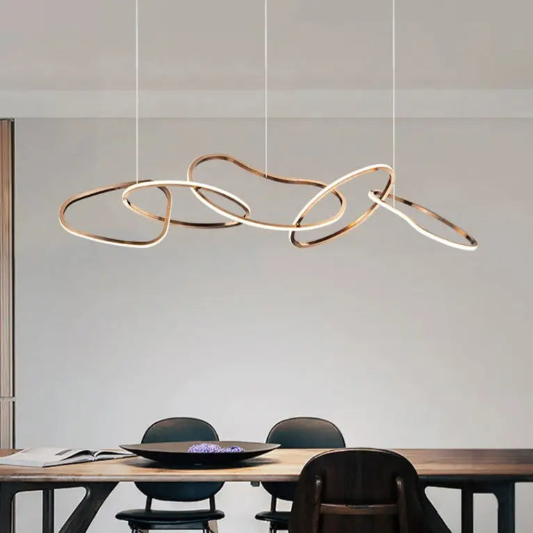 Modern Creative Circle LED Island Pendant Lamp Ashby SPINGAR.COM