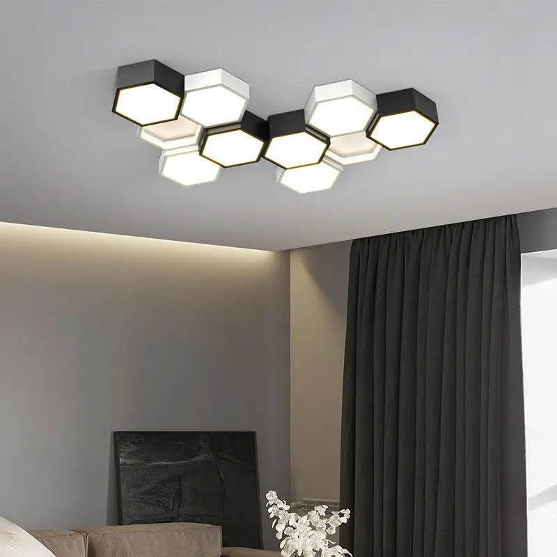 Unique Honeycomb Dimmable LED Ceiling Lamp Vilhelm SPINGAR.COM