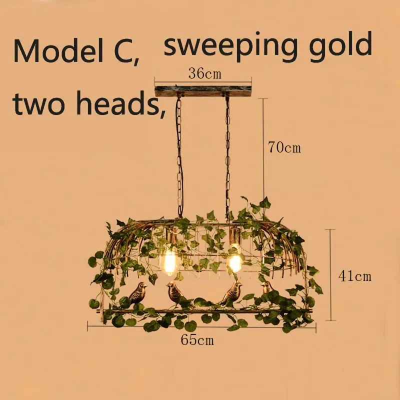 Industrial Vintage LED Island Pendant Lamp Larry SPINGAR.COM