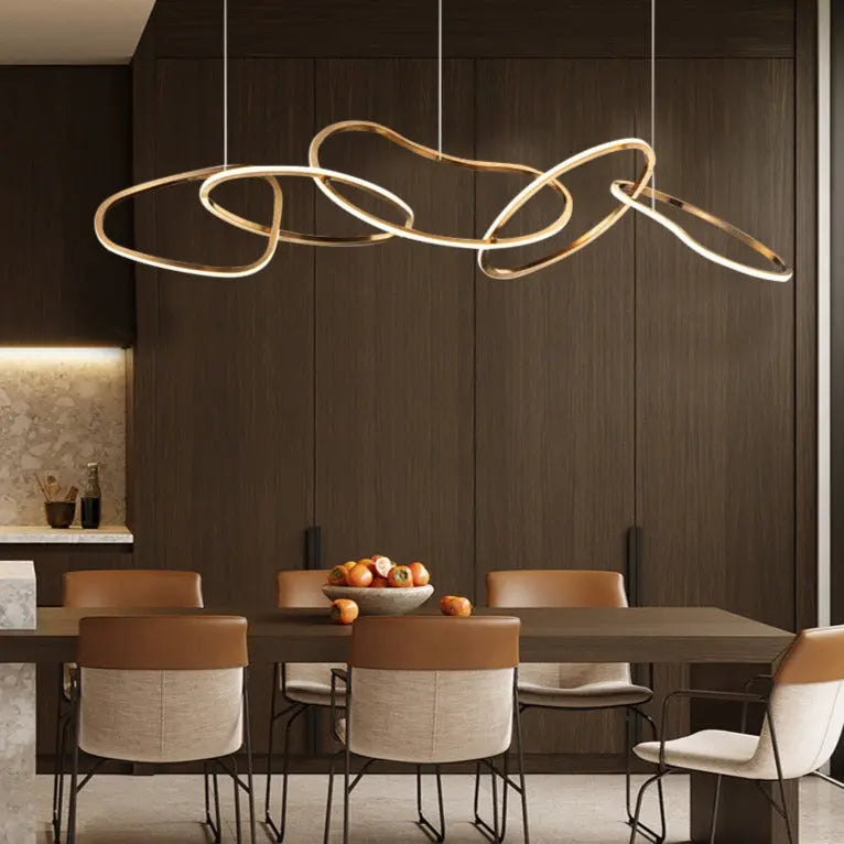 Modern Creative Circle LED Island Pendant Lamp Ashby SPINGAR.COM