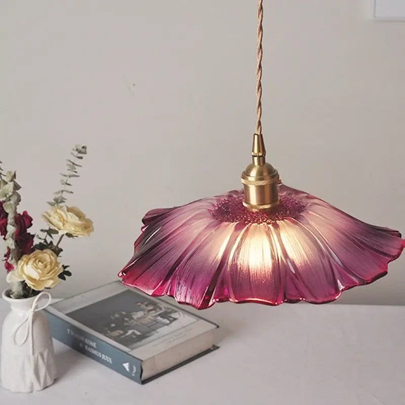 Modern Glass Flower LED Pendant Lamp Solveig SPINGAR.COM