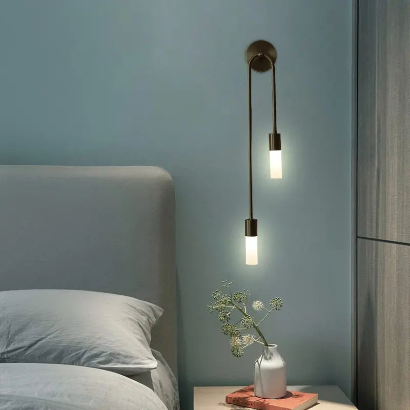Postmodern LED Copper Wall Lamp Rakel SPINGAR.COM