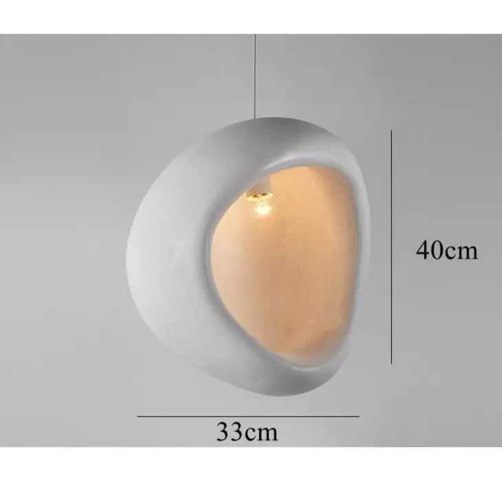 Handmade Nest Shaped Japanese Wabi Sabi LED Pendant Lamp Shika SPINGAR.COM