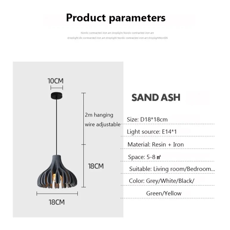 Decorative Macaron-Colored LED Pendant Lamp Atli SPINGAR.COM