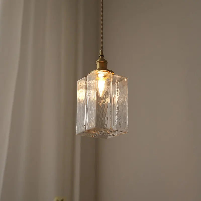 Retro Glass LED/Halogen Pendant Lamp Oline SPINGAR.COM