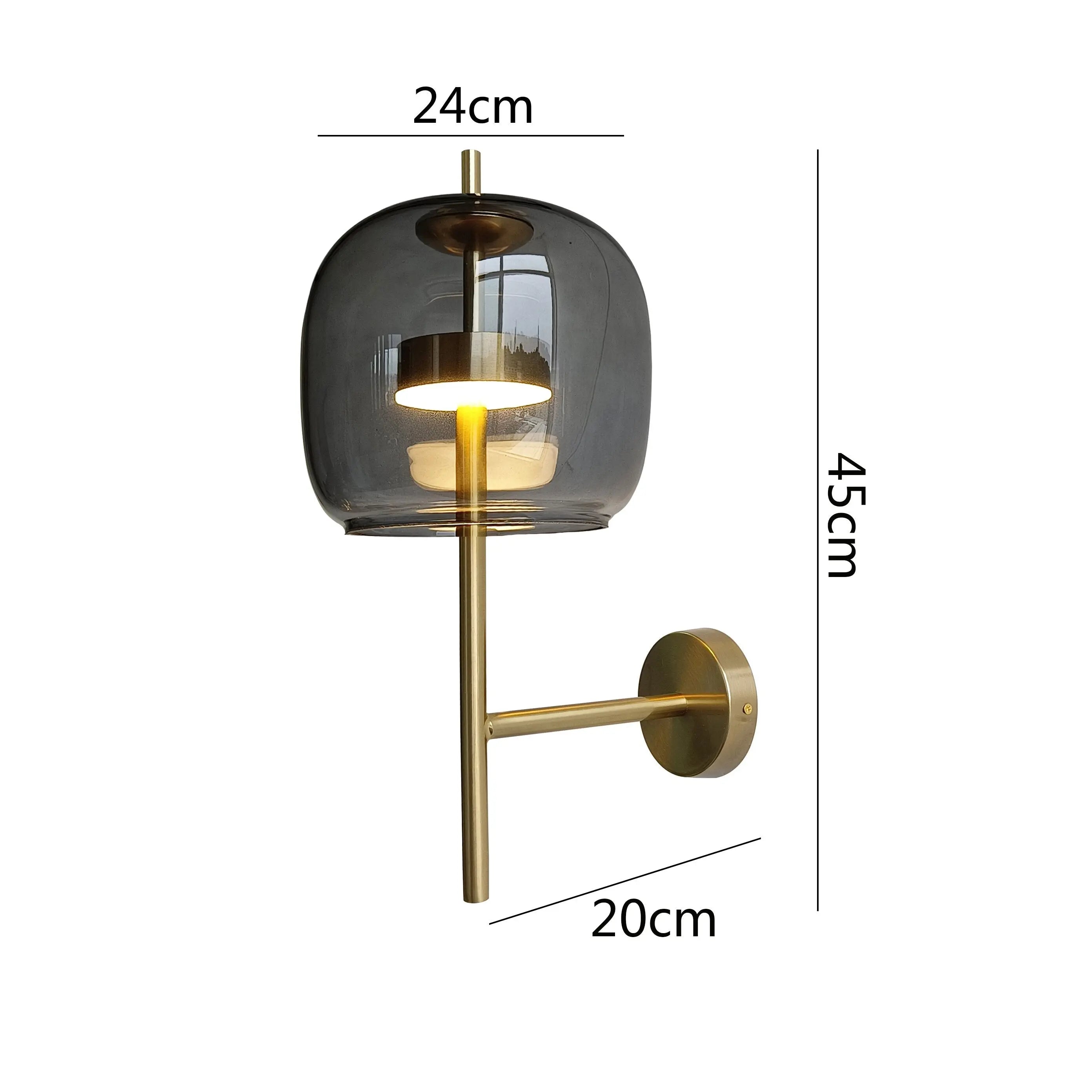 AJ Luxury Glass Shade Wall Lamp Arne™ SPINGAR.COM