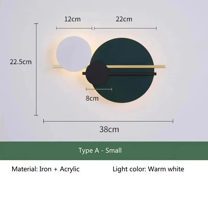 Nordic Art LED Wall Lamp Ebba SPINGAR.COM