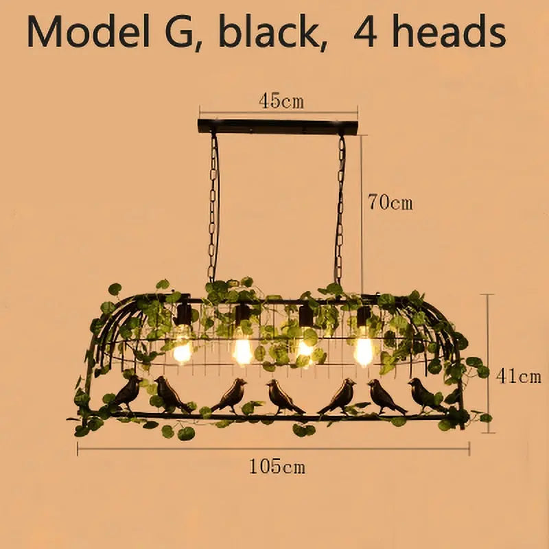 Industrial Vintage LED Island Pendant Lamp Larry SPINGAR.COM