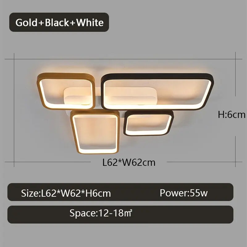 Modern LED Ceiling Lamp Leevi SPINGAR.COM