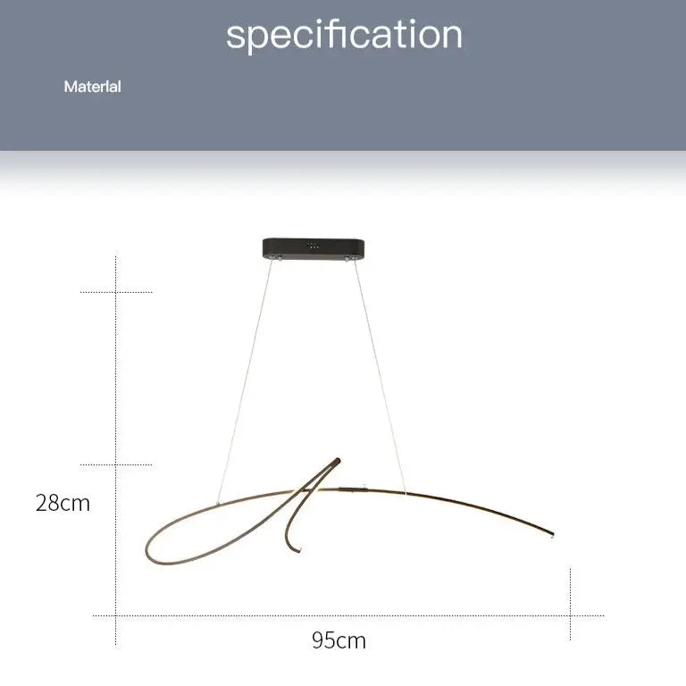 Modern Dining Table LED Island Pendant Lamp Nissa SPINGAR.COM