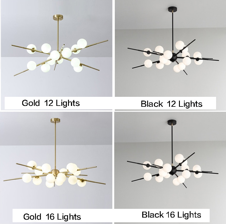 Modern Glass Ball LED Island Pendant Lamp Isabella™ Spingar.com