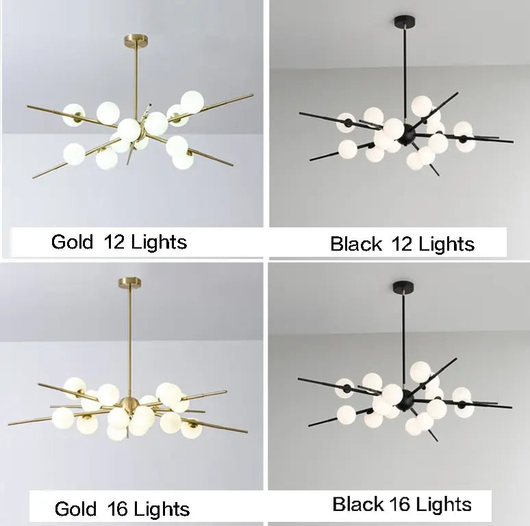 Modern Glass Ball LED Island Pendant Lamp Isabella™ Spingar.com