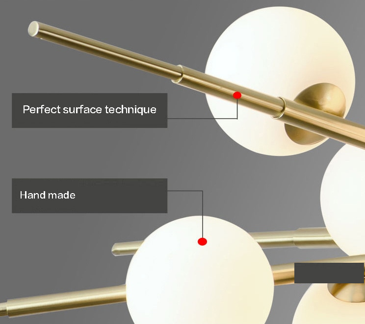 Modern Glass Ball LED Island Pendant Lamp Isabella™ Spingar.com