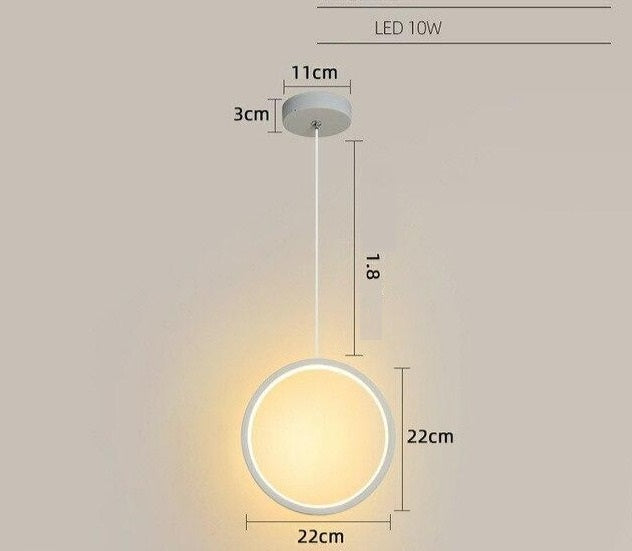 Circle LED Pendant Light Roger™ Spingar.com