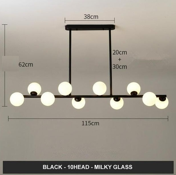 Modern Glass Ball LED Island Pendant lamp Niro™ Spingar.com