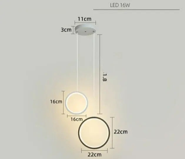 Circle LED Pendant Light Roger™ Spingar.com