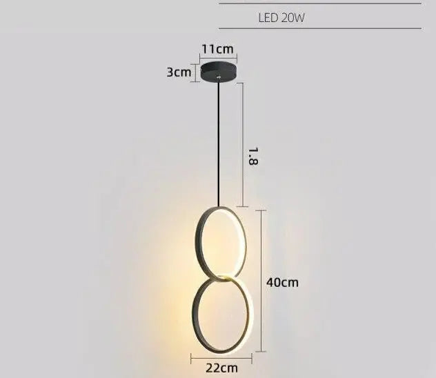 Circle LED Pendant Light Roger™ Spingar.com
