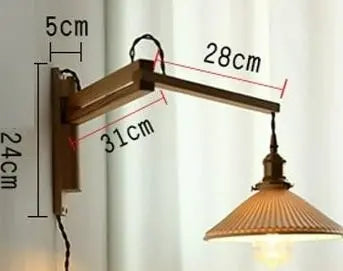 Walnut Wood LED Wall Lamp Nanna SPINGAR.COM