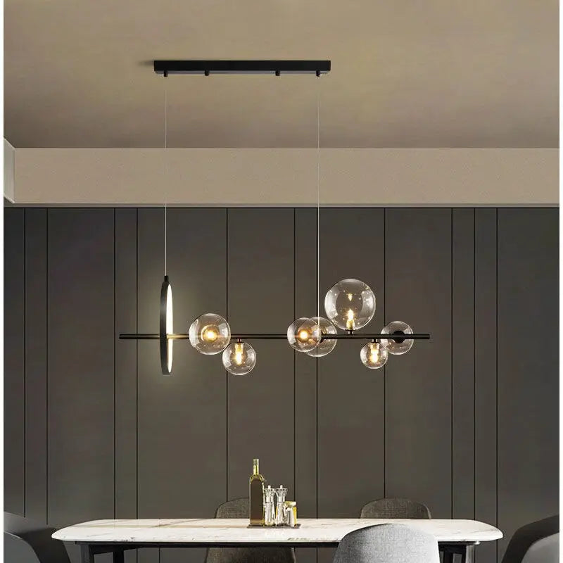 Modern Luxury Glass Ball LED Island Pendant Lamp Josefine SPINGAR.COM