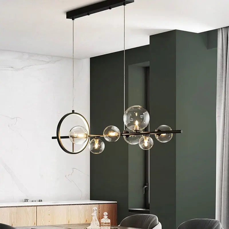 Modern Luxury Glass Ball LED Island Pendant Lamp Josefine SPINGAR.COM