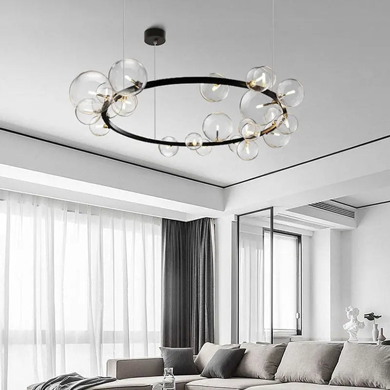 Modern Glass Ball LED Pendant Lamp Pelle SPINGAR.COM