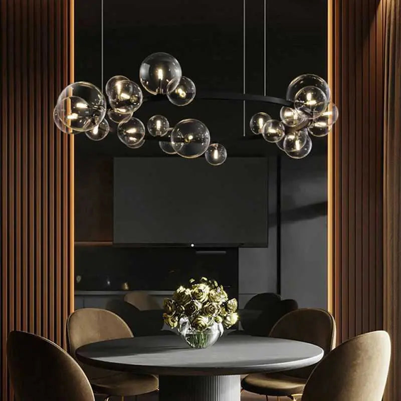 Modern Glass Ball LED Pendant Lamp Pelle SPINGAR.COM