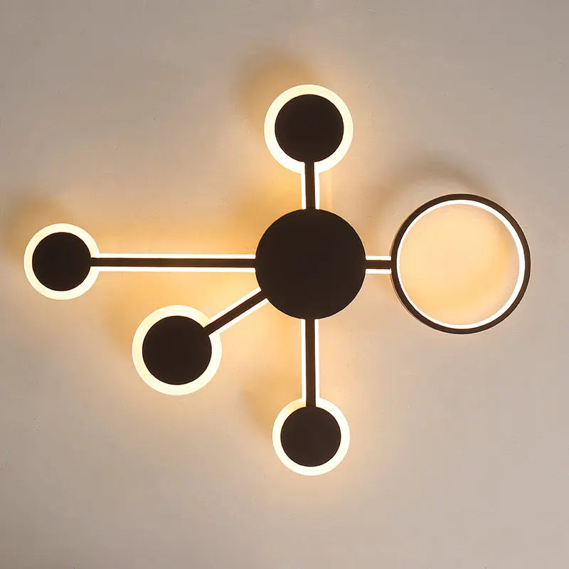 Modern Creative Design Coffee Color LED Ceiling Lamp Rorik SPINGAR.COM