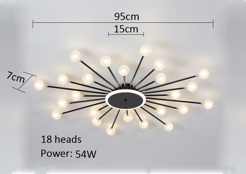 LED Frosted Glass Ball Ceiling Lamp Eva™ Spingar.com