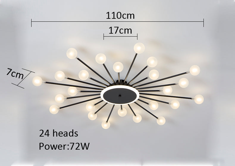 LED Frosted Glass Ball Ceiling Lamp Eva™ Spingar.com