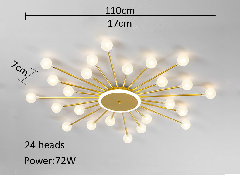 LED Frosted Glass Ball Ceiling Lamp Eva™ Spingar.com
