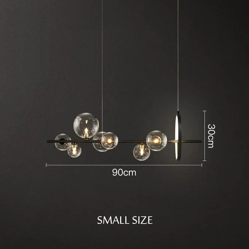 Modern Luxury Glass Ball LED Island Pendant Lamp Josefine SPINGAR.COM