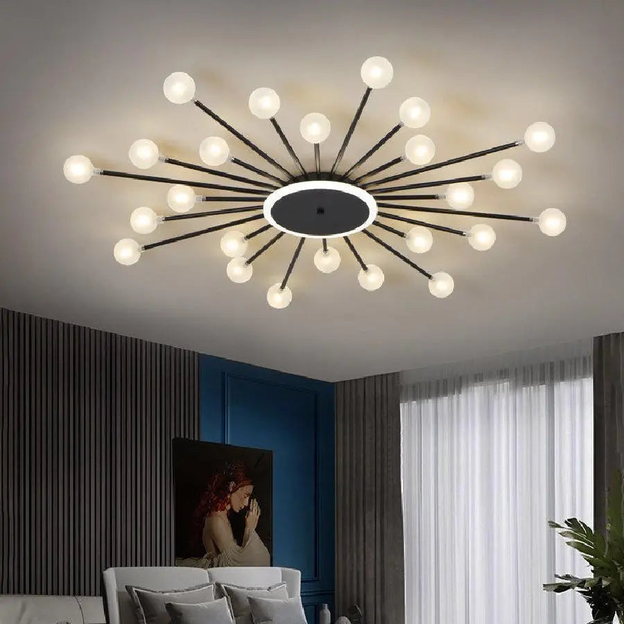 LED Frosted Glass Ball Ceiling Lamp Eva™ Spingar.com