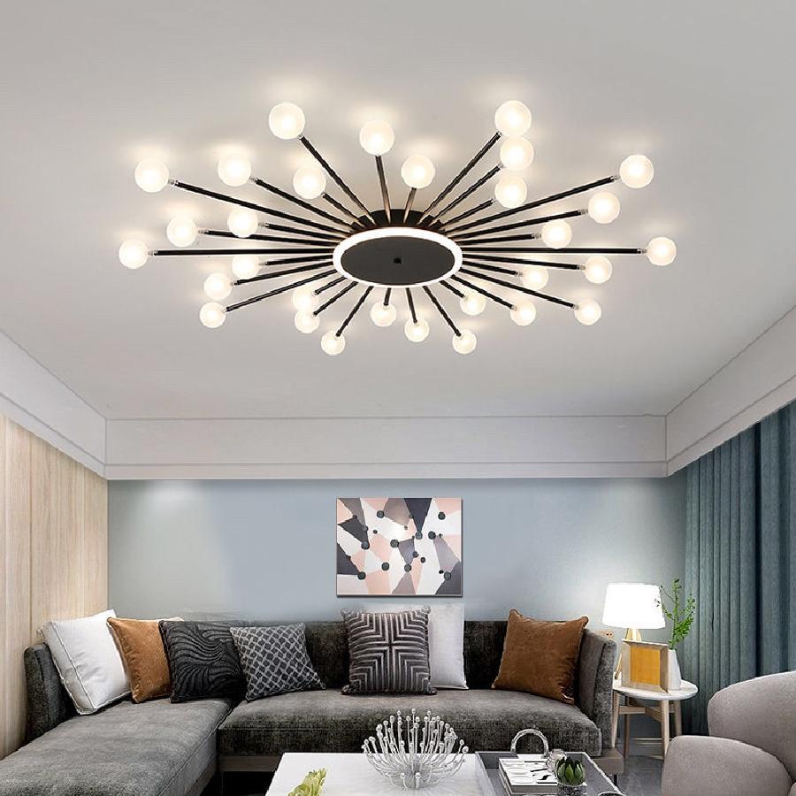 LED Frosted Glass Ball Ceiling Lamp Eva™ Spingar.com