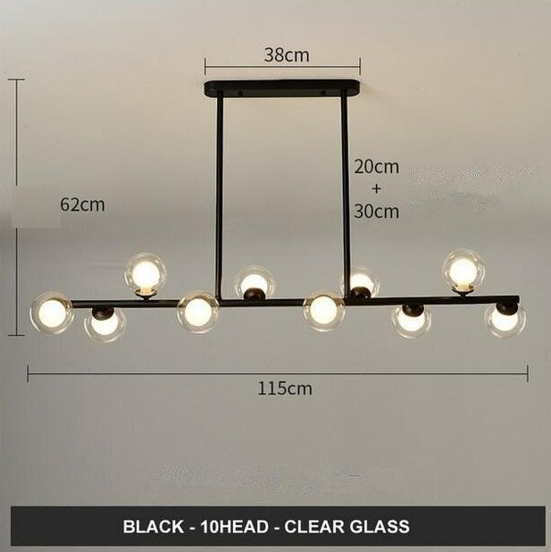 Modern Glass Ball LED Island Pendant lamp Niro™ Spingar.com