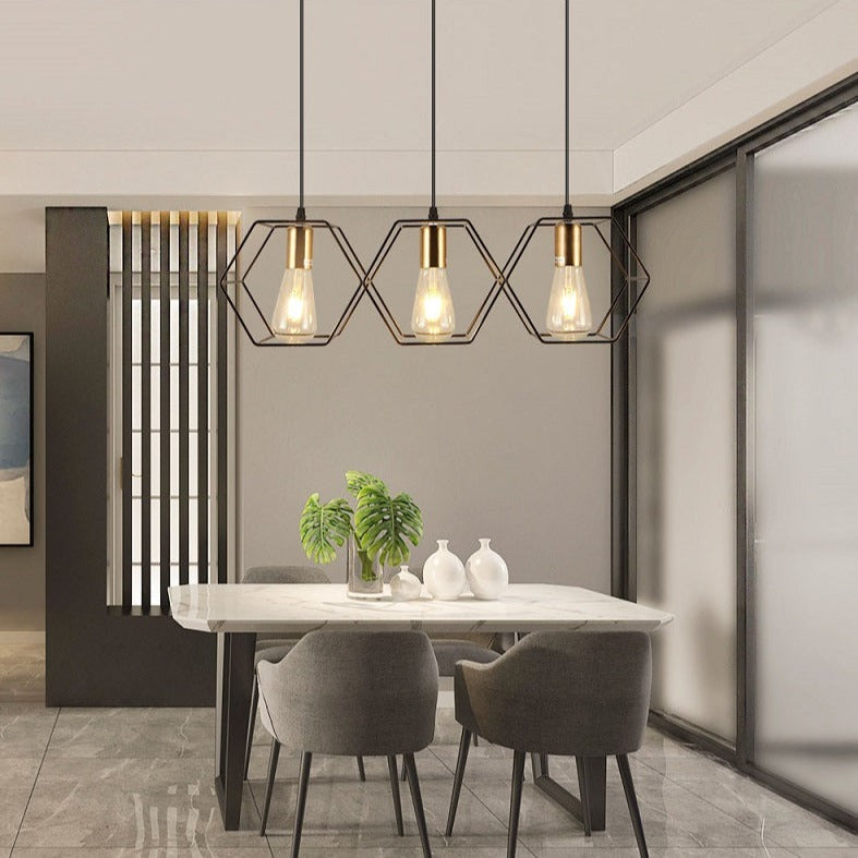 Artpad Metal Frame LED Pendant Lamp Jason™ Spingar.com