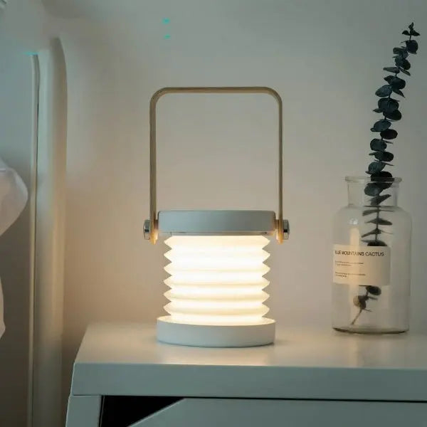 Wood Handle Foldable LED Night Lamp Jules™ Spingar.com