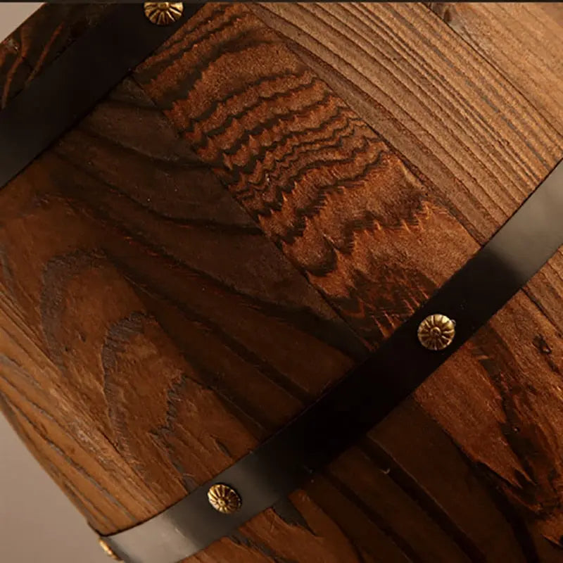 Country Style Barrel LED Pendant Lamp Dabi SPINGAR.COM