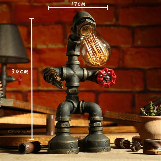 Retro Robot LED Table Light Edison™ Spingar.com